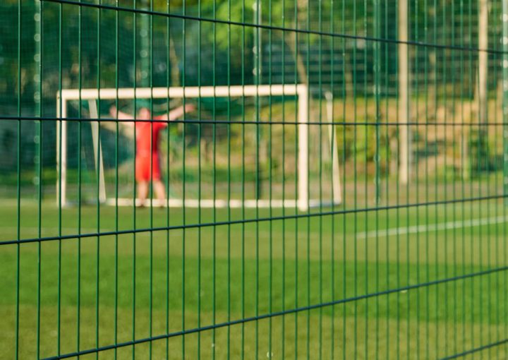 Doppelstabmatten Fussballplatz